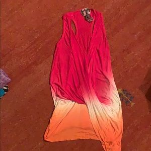 Trendy tie-dyed tank top